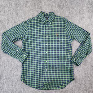 Ralph Lauren Shirt Mens Medium Plaid Long Sleeve Lightweight Flannel Button Down